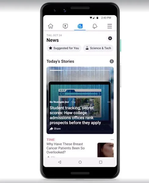 Facebook News agrega medios con muros de pago