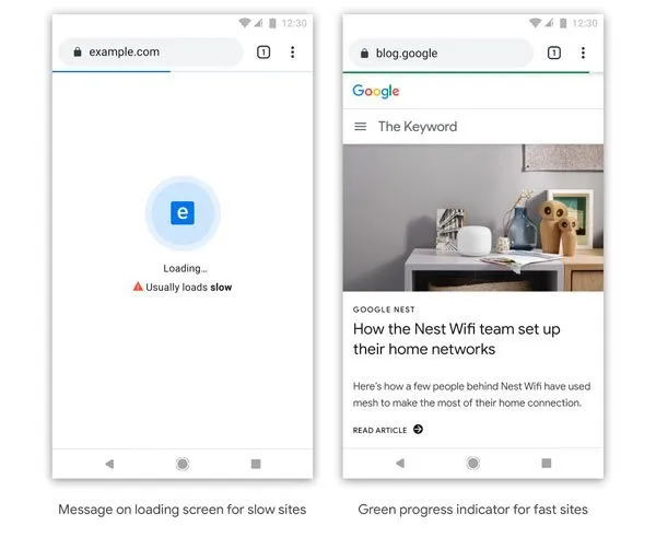 Gooogle Chrome señalará con este aviso las webs de carga lenta