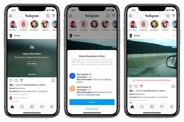 Facebook bloqueará bulos también en Instagram