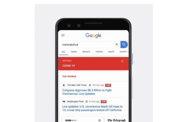 Las búsquedas sobre el coronavirus se disparan en Google