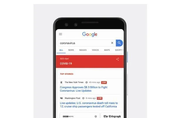 Las búsquedas sobre el coronavirus se disparan en Google