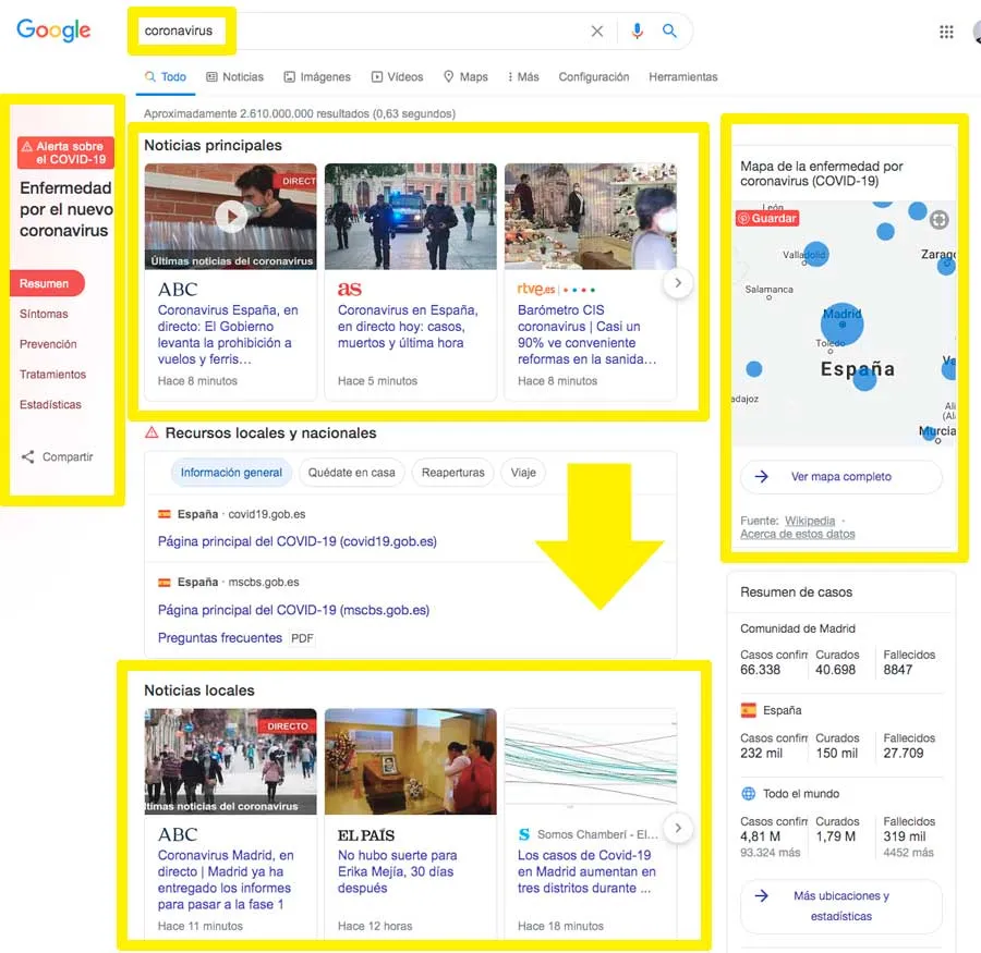 Google coronavirus