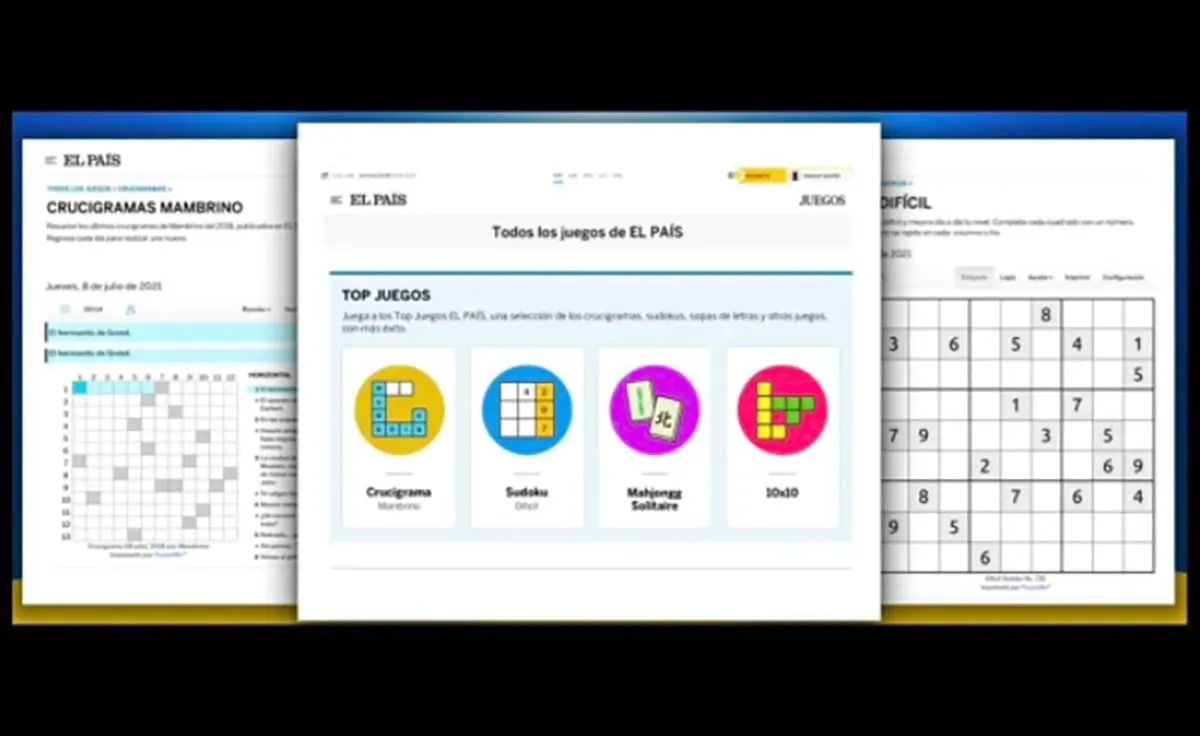 La web de EL PAÍS relanza su sección de crucigramas y juegos 1 crucigramas el pais