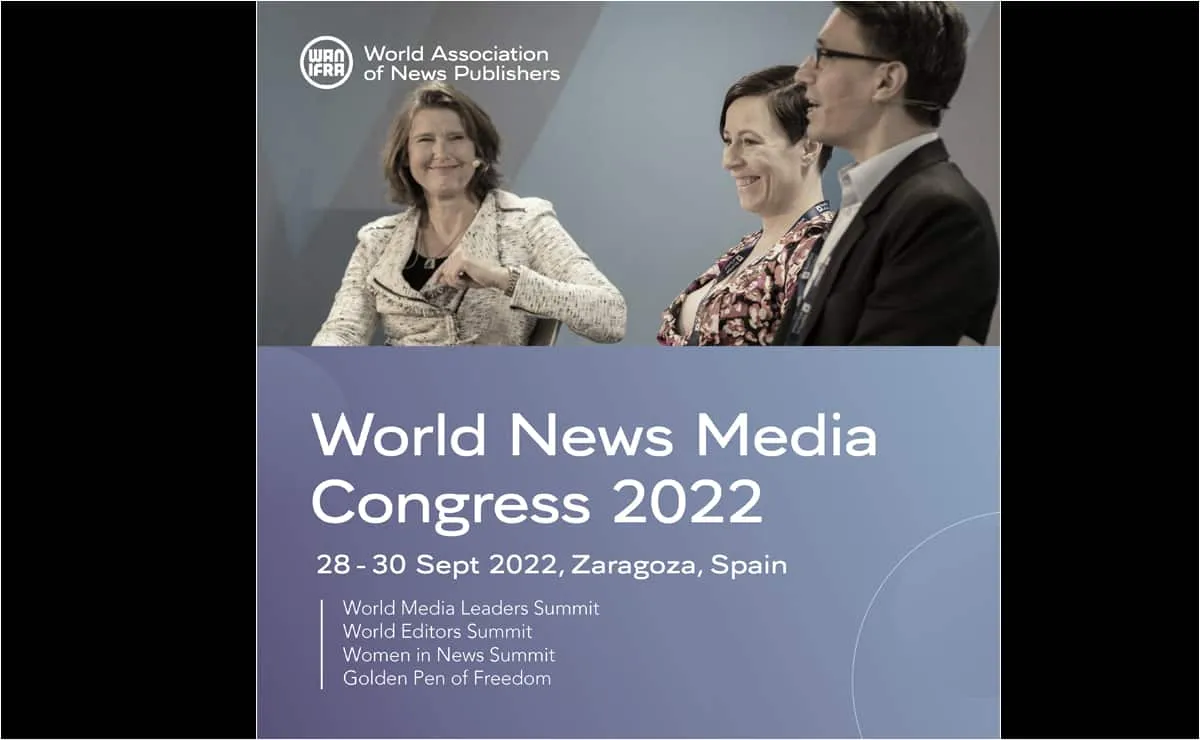 Casi mil directivos y periodistas debaten sobre el futuro de los medios en el World News Media Congress 2022 1 world news media congress 2022 zaragoza
