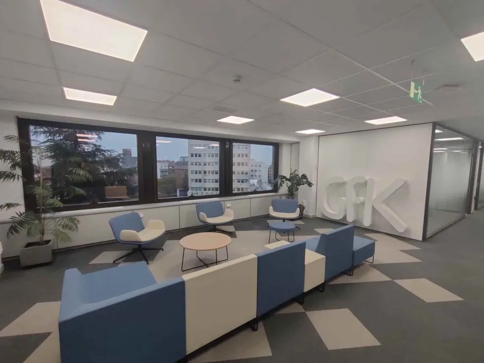 Los medios alertan a GfK DAM de que sus nuevas mediciones con AMP son erróneas 1 Nuevas oficinas de GfK DAM en Madrid