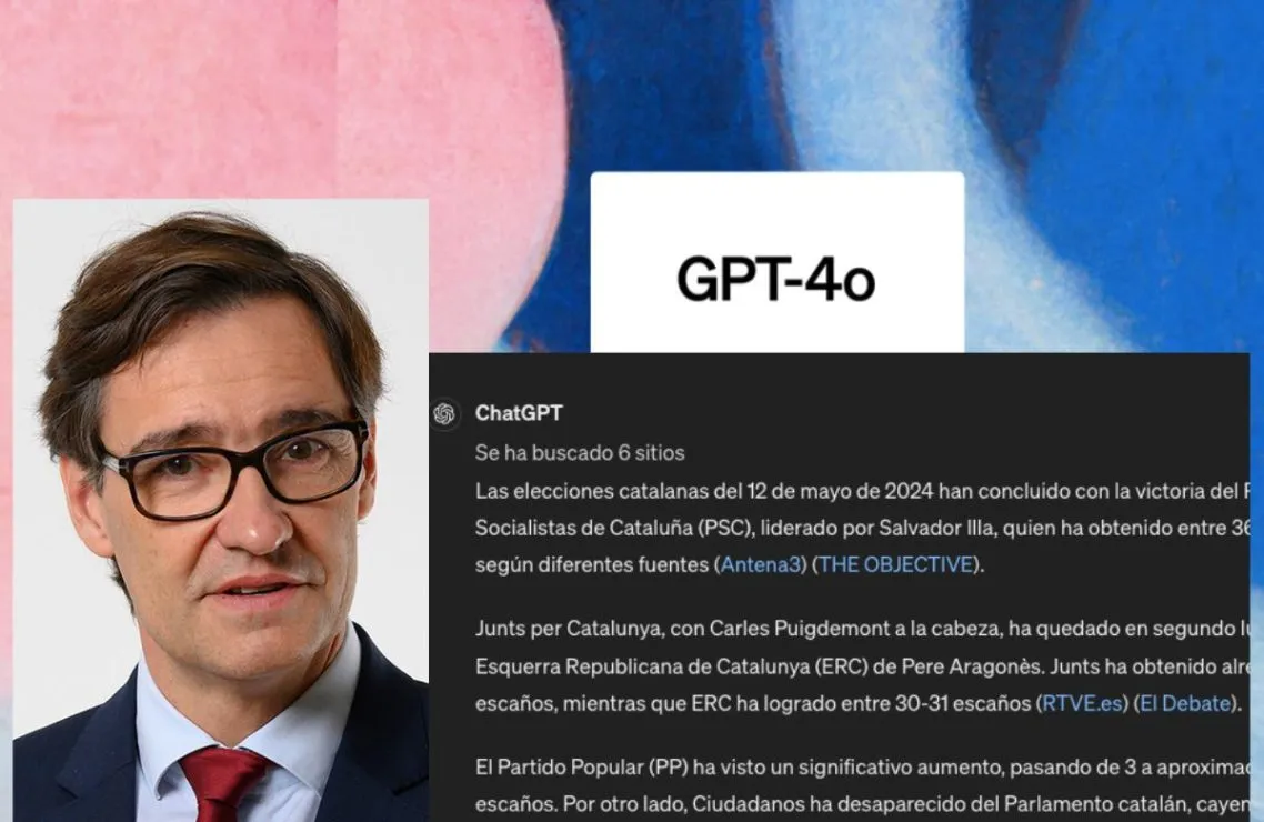 ChatGPT-4o, dame las últimas noticias de las Elecciones de Cataluña. Y las da casi en tiempo real 1 ChatGPT, en su versión GPT-4o, puede darte resúmenes de noticias casi en tiempo real.