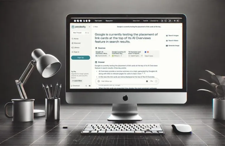 Google AI Overviews prueba la fórmula Perplexity