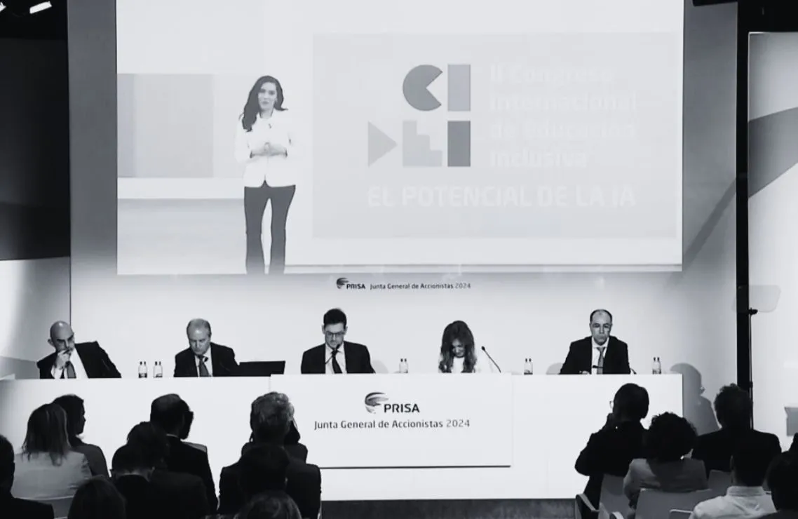 Joseph Oughourlian, sobre el grupo PRISA: "Renuevo mi compromiso de permanencia e implicación personal" 1 junta general grupo prisa