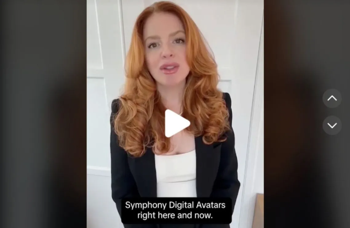 ¿Qué es Symphony Avatars? TIKTOK lanza avatares con IA para que influencers y marcas creen anuncios 1 ¿Qué es Symphony Avatars? TIKTOK lanza avatares con IA para que influencers y marcas creen anuncios