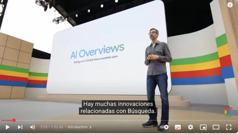 Sigue en director el evento de desarrolladores Google I/O, con la keynote de Sundar Pichai