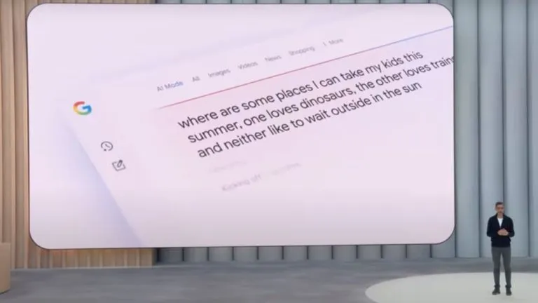 El CEO de Alphabet, Sundar Pichai, en Google I/O 2025