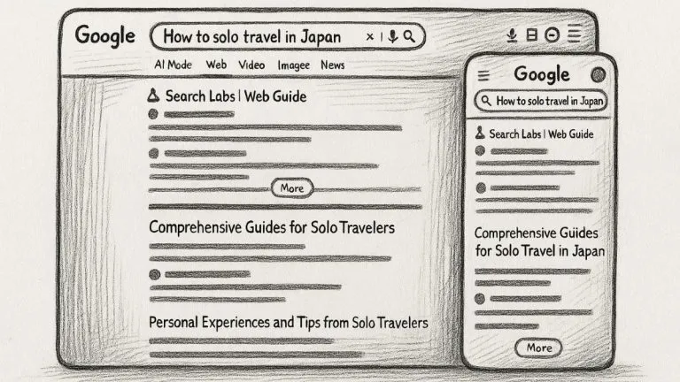 Google lanza Guía Web o Web Guide en modo experimento