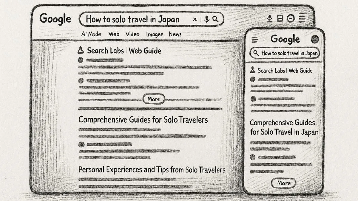Google lanza Guía Web. Y alerta de lo que vendrá 1 Google lanza Guía Web o Web Guide en modo experimento