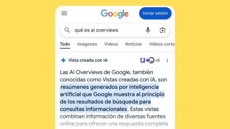 Nadie hace clic en Google AI Overviews