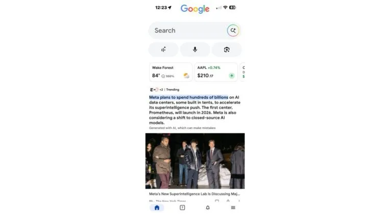 AI Overviews llega a Google Discover