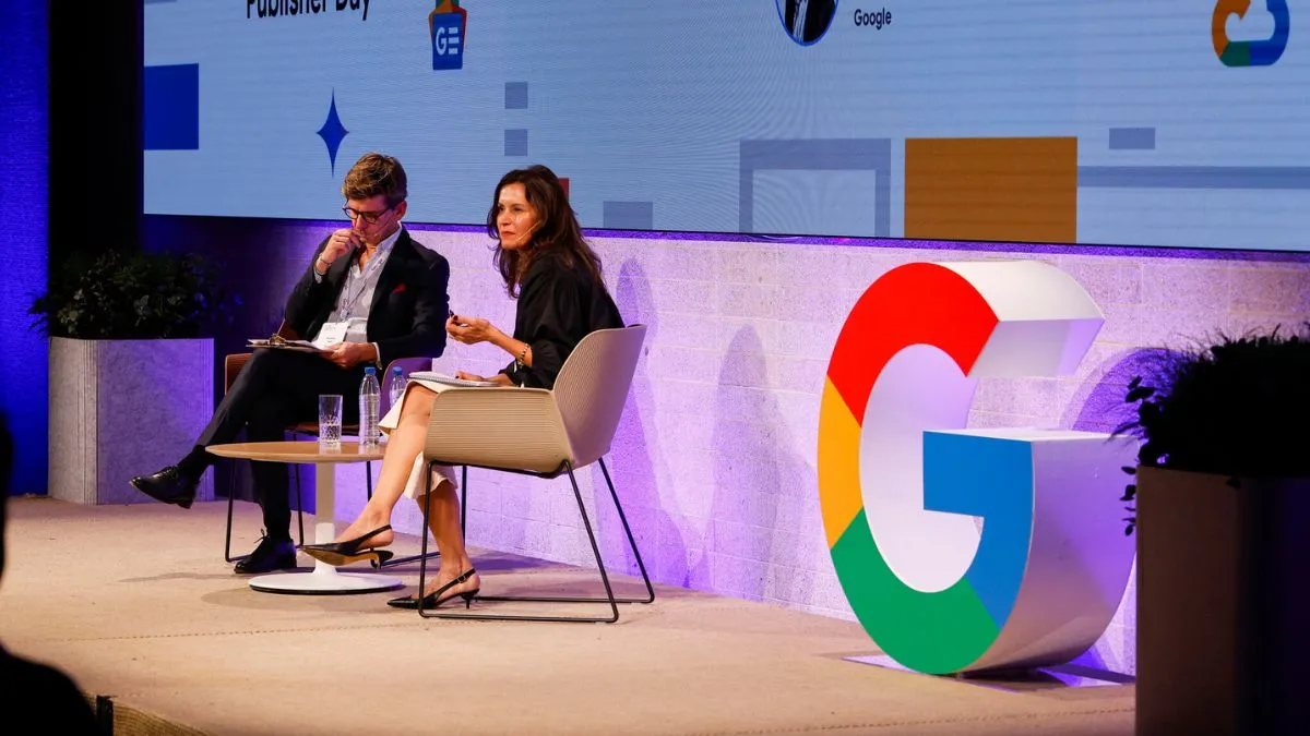 Los medios esperan que Google les pague por usar sus noticias para AI Overviews y AI Mode 1 Sulina Connal, en el Publisher Day de Madrid, de Google España