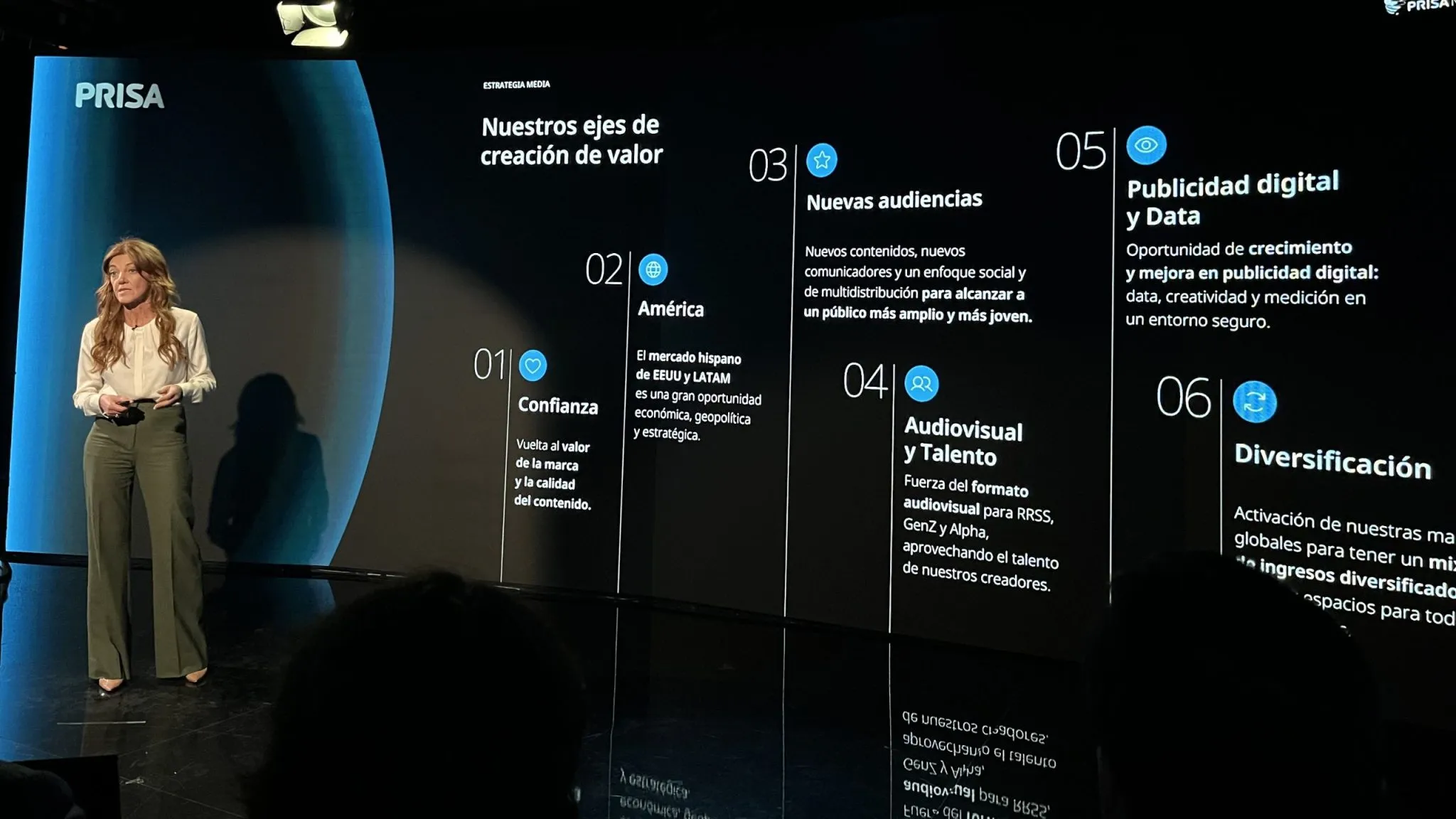 PRISA fija para EL PAÍS 800.000 suscripciones. Así es el Plan Estratégico de Joseph Oughourlian y Pilar Gil a 2029 1 Pilar Gil, CEO de PRISA Media.