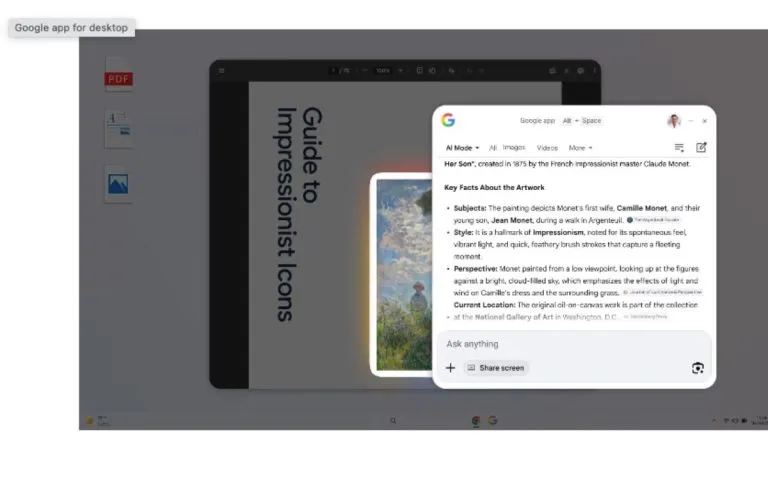 Google App aterrizar en Windows en escritorio. Foto: Google