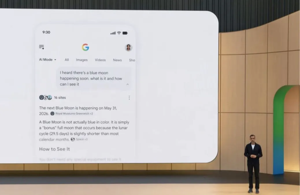 Google lo niega; pero MICROSOFT certifica el zero click 1 Microsoft corrige a Google. Existe el zero click. Foto: Google I/O.
