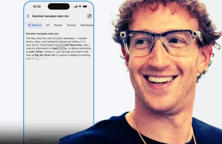 Facebook lanza AI Mode, su nuevo buscador con Meta Spark. Fotomontaje: ReddePeriodistas