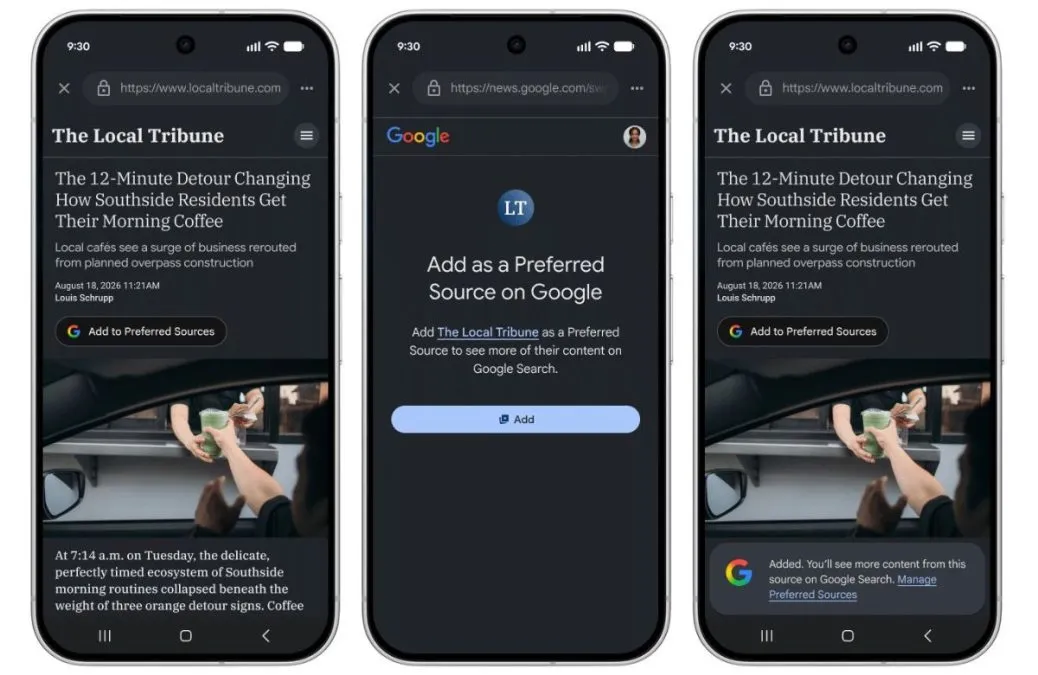 Y llenarás de botones de Google tus noticias 1 fuentes preferidas google